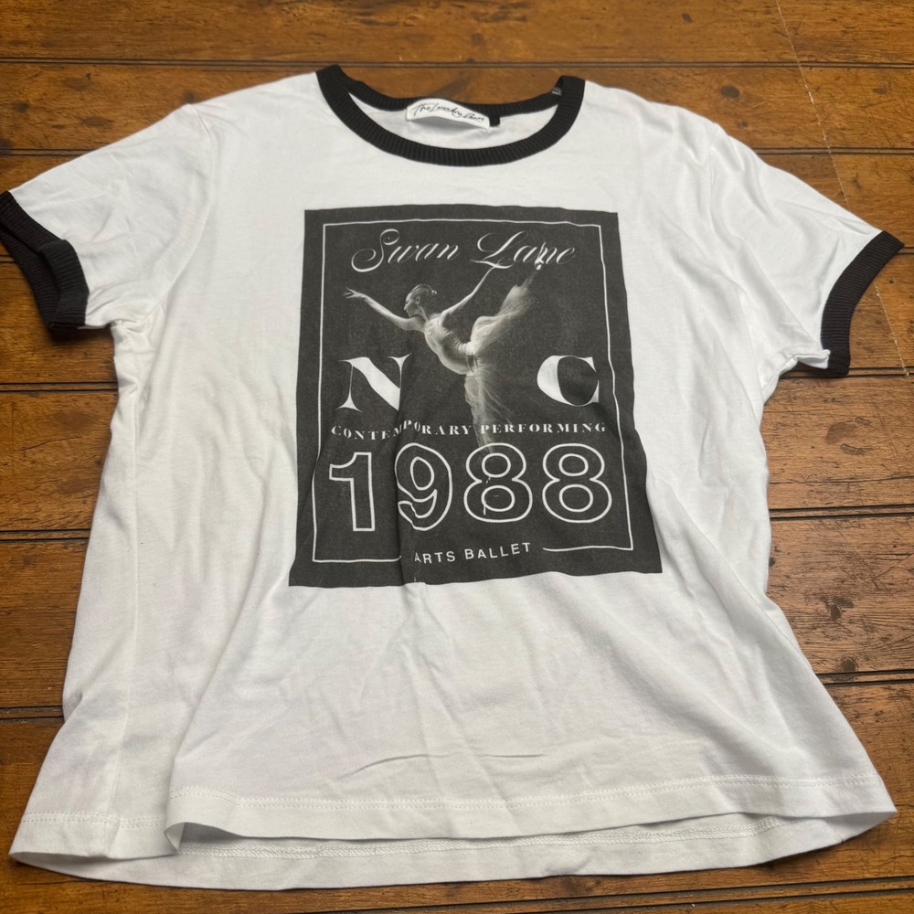 The Laundry Room White and Black Graphic Tee